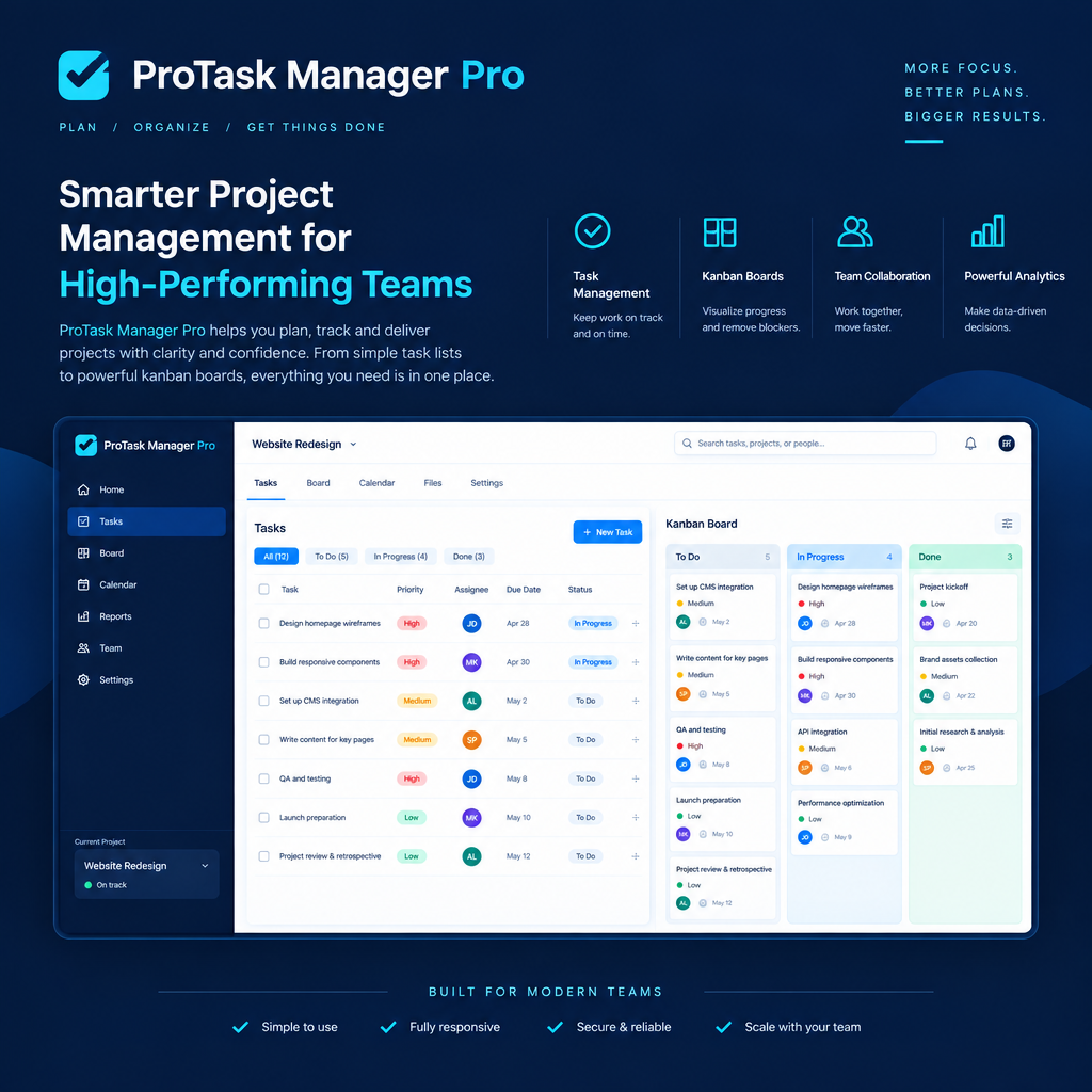 ProTask Manager Pro - Project Management Software License