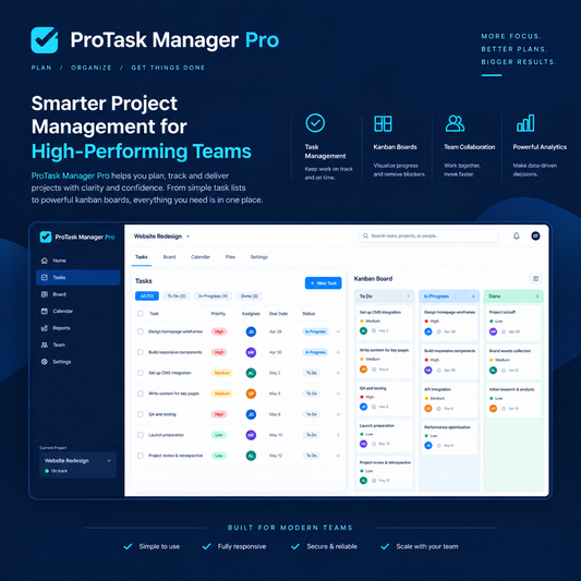 ProTask Manager Pro - Project Management Software License